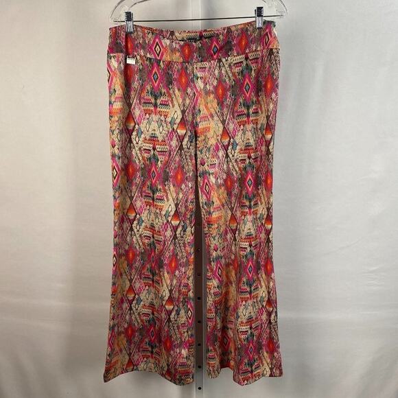Lisette Montreal Bright Aztec Geometric Pants sz 12 - Picture 5 of 6
